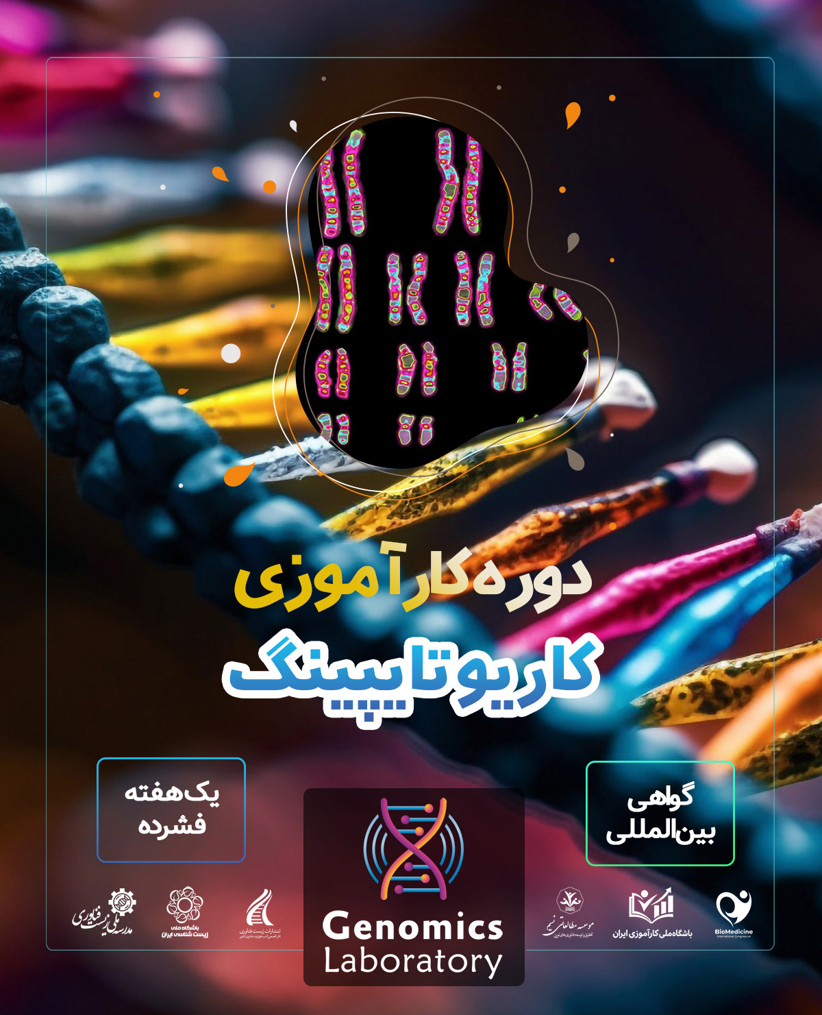 دوره کارآموزی بین المللی کاریوتایپینگ (سیتوژنتیک)